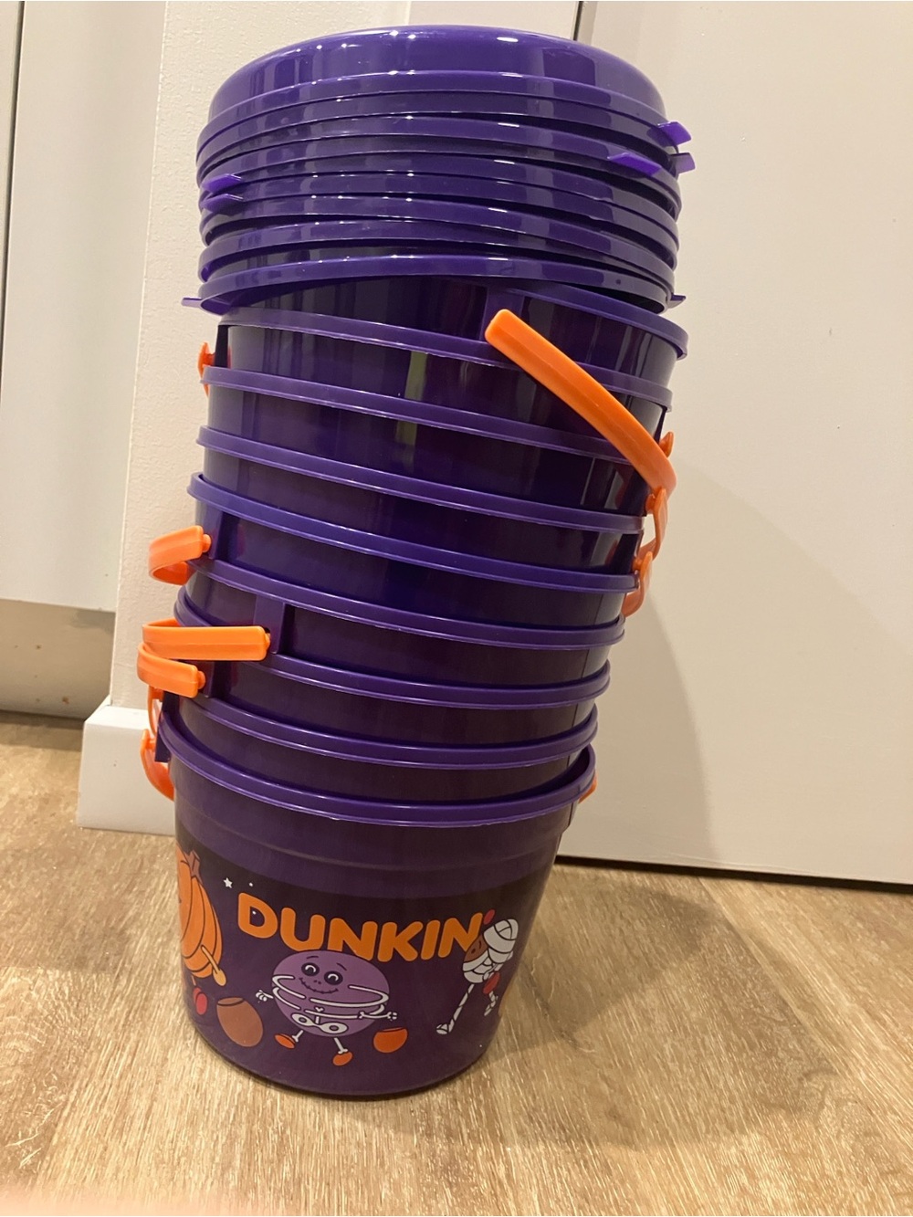 Dunkin Donuts spooky Halloween trick or treating bucket